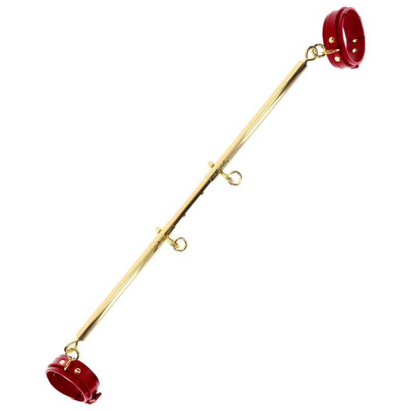 TABOOM Barre avec Menottes de chevilles Spreader Taboom Doré-Rouge
